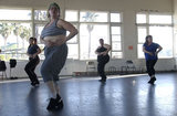 Marina Wolf during a rehearsal  session of the Phat Fly Girls, a hip hop performing ensemble featuring fat dancers. Wolf  is founder and director of Big Moves, the only service organization in the world dedicated to promoting size diversity in dance.    The pro-fat acceptance movement promotes body-acceptance and fitness at any size. It fights to eliminate discrimination based on body size and provide fat people with the tools for self-empowerment