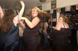 Patrons of all sizes enjoy dancing and partying at the Big Boogie Nights, a nightclub event opened to all fat people who do not feel confortable going to regular nightclubs. Big Boogie Nights describe itself as "where the big beautiful people love to party". The pro-fat acceptance movement promotes body-acceptance and fitness at any size. It fights to eliminate discrimination based on body size and provide fat people with the tools for self-empowerment