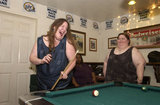 Patrons of all sizes enjoy dancing and partying at the Big Boogie Nights, a nightclub event opened to all fat people who do not feel confortable going to regular nightclubs. Big Boogie Nights describe itself as "where the big beautiful people love to party". The pro-fat acceptance movement promotes body-acceptance and fitness at any size. It fights to eliminate discrimination based on body size and provide fat people with the tools for self-empowerment
